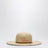 Raffia hat with embroidered logo