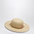 Raffia hat with embroidered logo