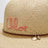 Raffia hat with embroidered logo