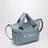 Sac cabas bleu clair avec logo brodé