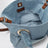 Sac cabas bleu clair avec logo brodé