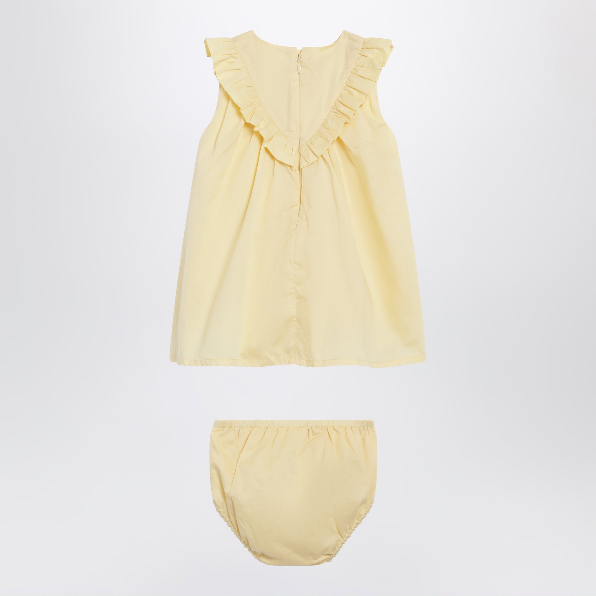 Yellow cotton dress with culottes