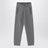 pantalon en maille de coton gris chiné