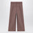 Brown checked wool trousers