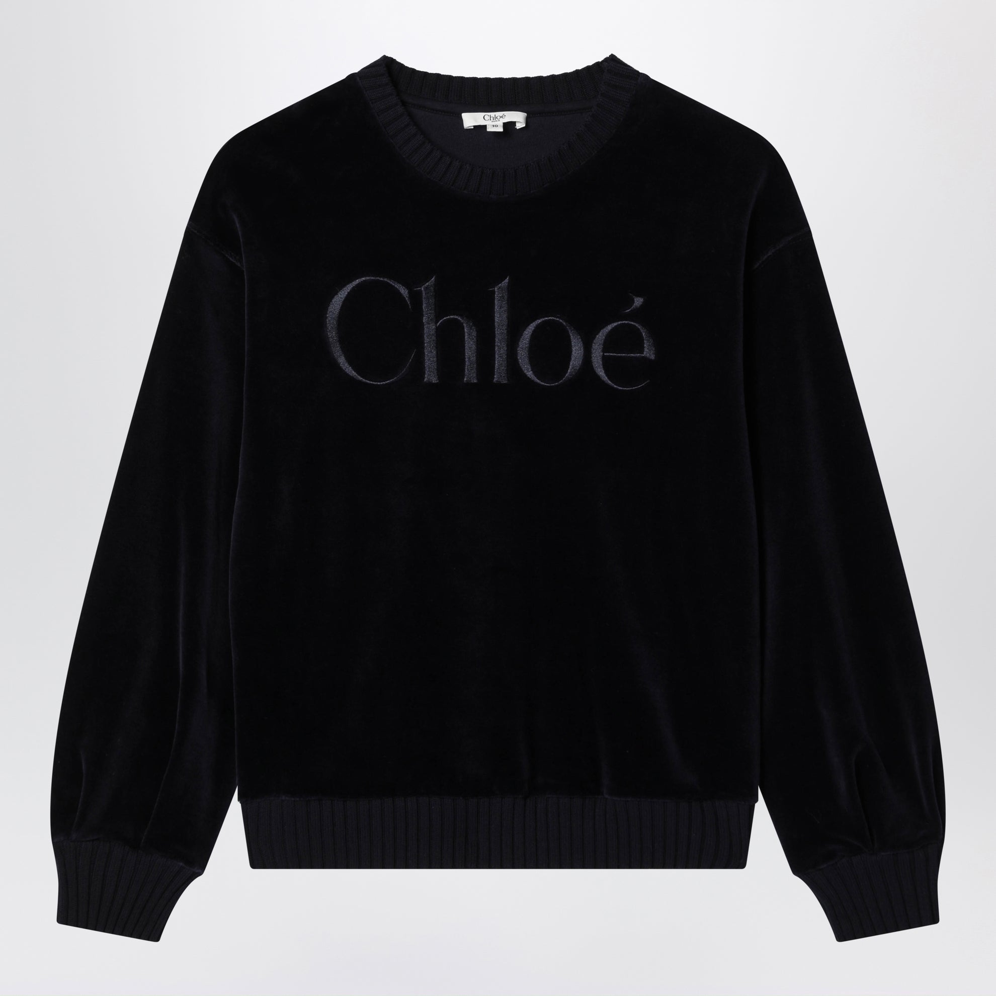 Sweat-shirt en coton biologique bleu marine