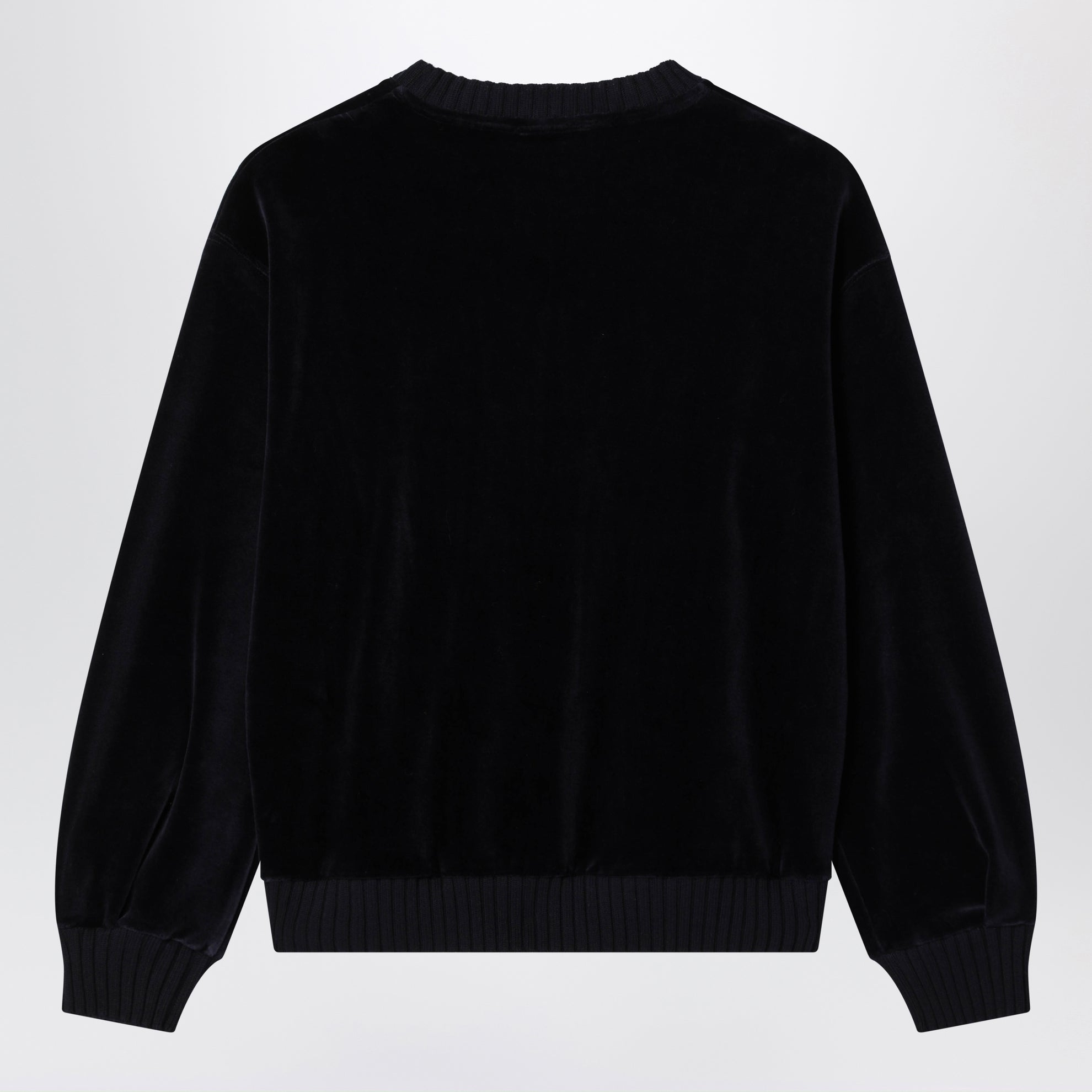 Sweat-shirt en coton biologique bleu marine