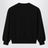 Sweat-shirt en coton noir à imprimé flamant rose