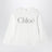 T-shirt bianca in cotone con stampa logo