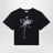 Black cotton T-shirt