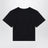 Black cotton T-shirt