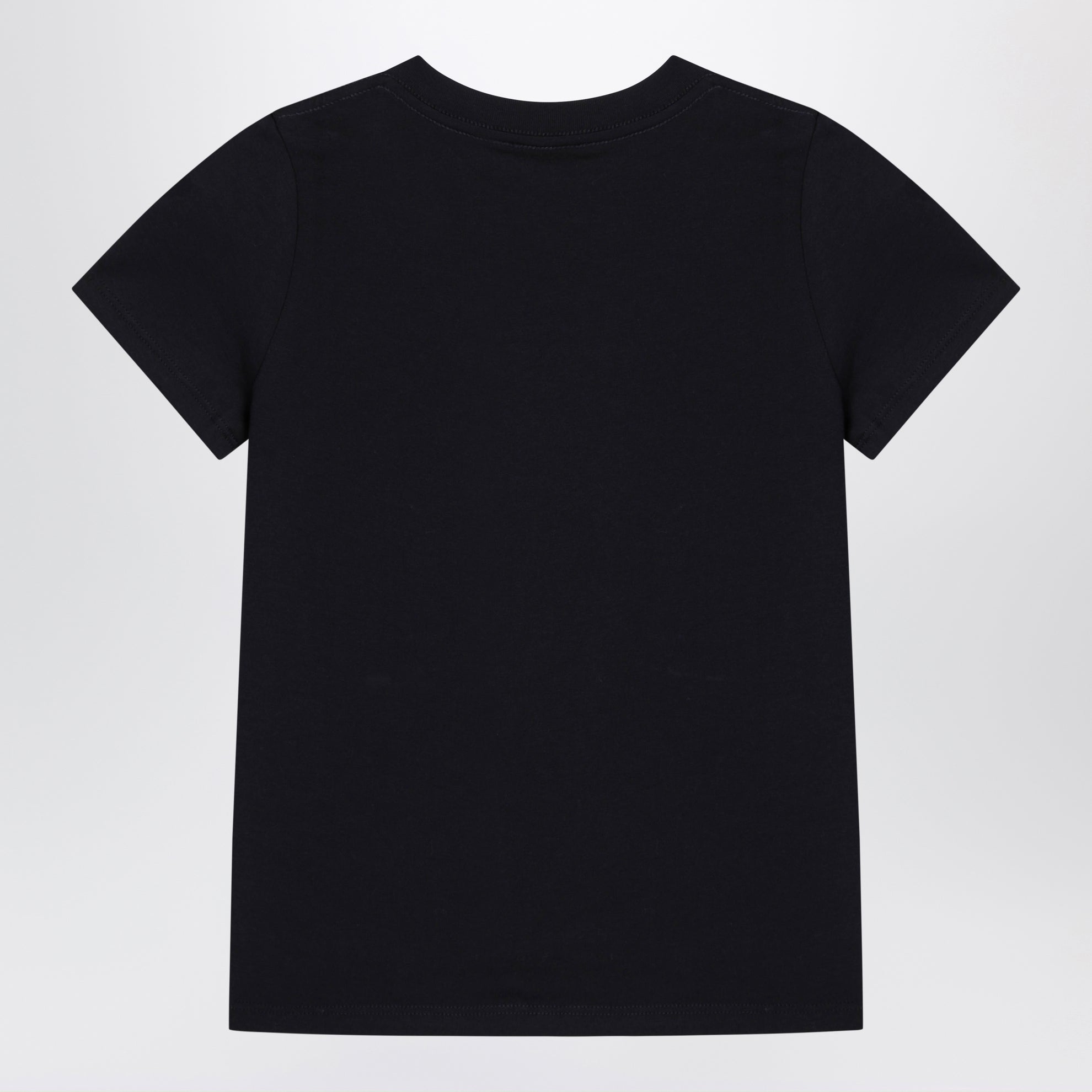 T-shirt navy in cotone con stampa logo