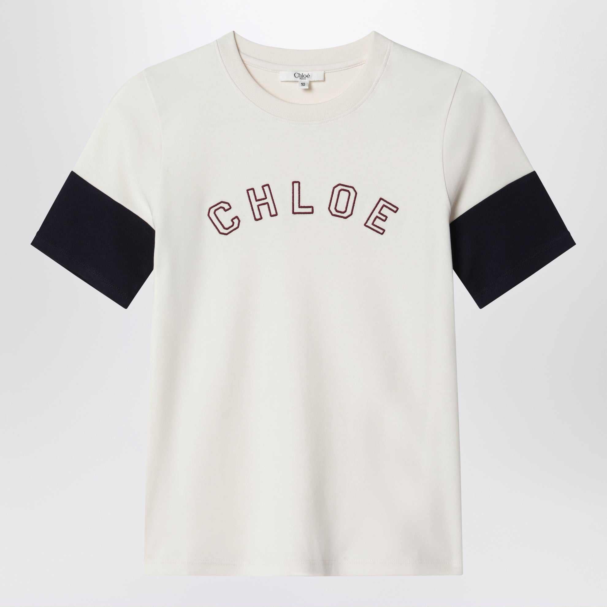 T-shirt Chloé en coton ivoire
