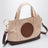 Sac cabas en coton Chloé couleur amande grillée
