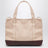 Sac cabas en coton Chloé couleur amande grillée