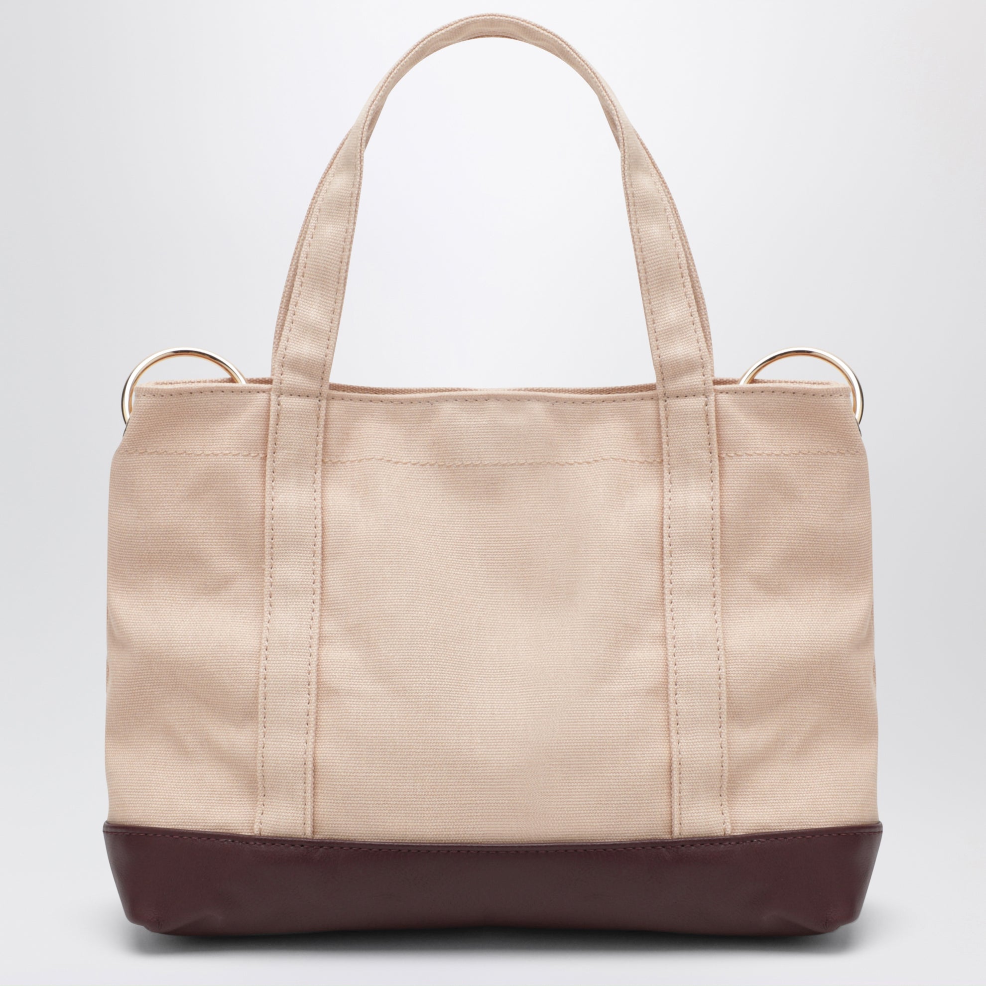 Sac cabas en coton Chloé couleur amande grillée