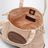 Sac cabas en coton Chloé couleur amande grillée