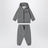 Completo sportivo grigio in cotone