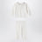 Ensemble pull et pantalon en laine ivoire