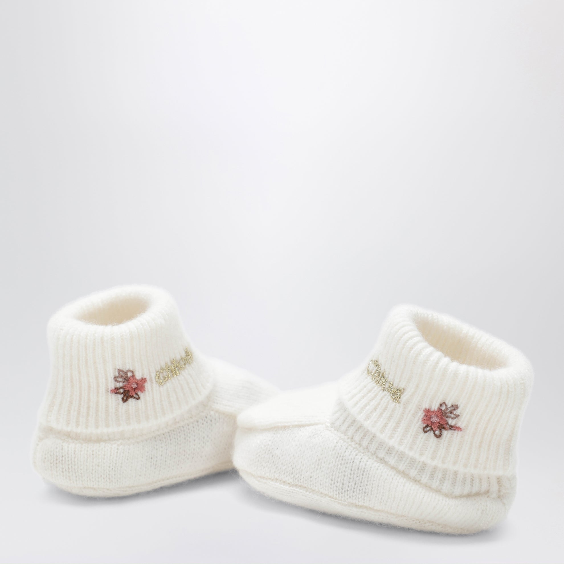 Chloé ivory wool and cashmere set