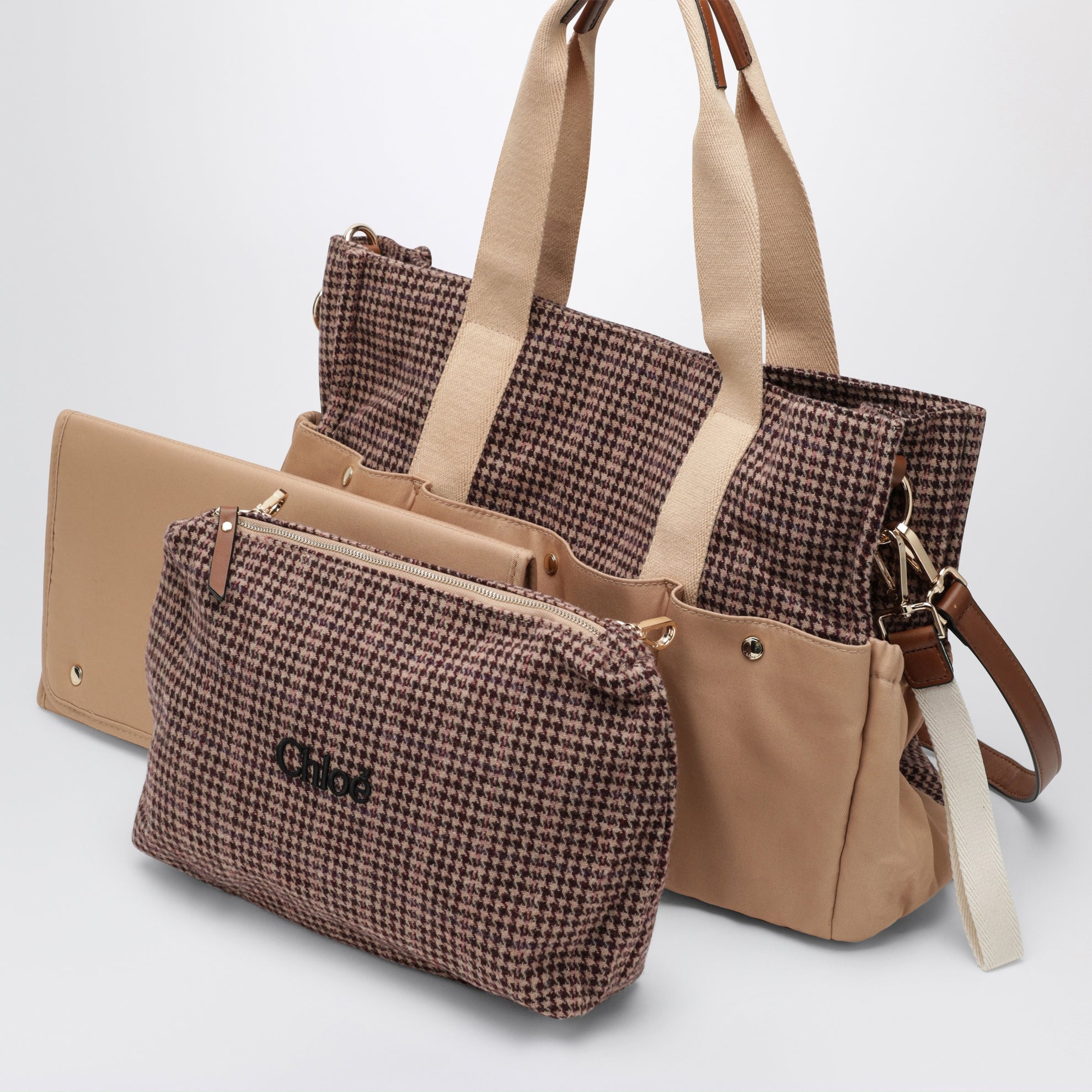 Borsa cambio a quadri in poliestere
