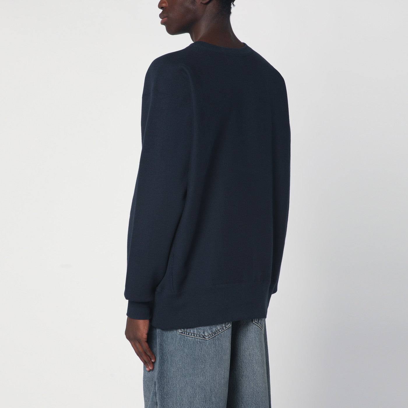 Felpa blu navy True to Archive Reverse Weave