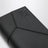 Puzzle bi-fold Kartenetui in Schwarz aus Leder