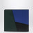 Puzzle black and blue bifold wallet in calfskin