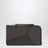 Portamonete con portacarte Puzzle grigio scuro in pelle