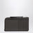 Portamonete con portacarte Puzzle grigio scuro in pelle