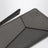 Portamonete con portacarte Puzzle grigio scuro in pelle
