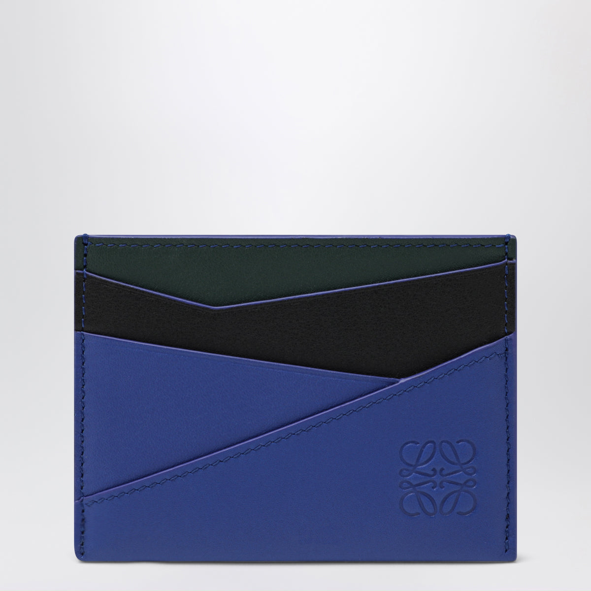 Porte-cartes Puzzle noir/bleu
