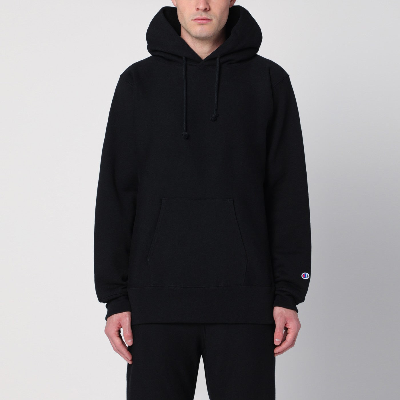 Champion Black cotton hoodie | TheDoubleF