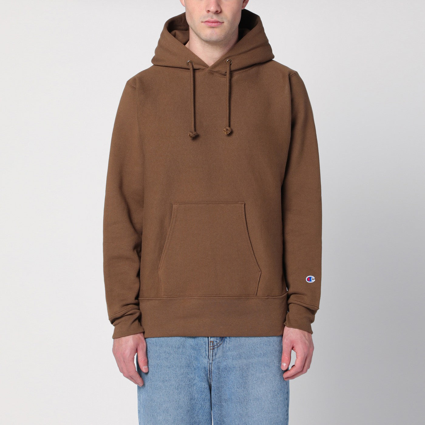 Brown cotton hoodie