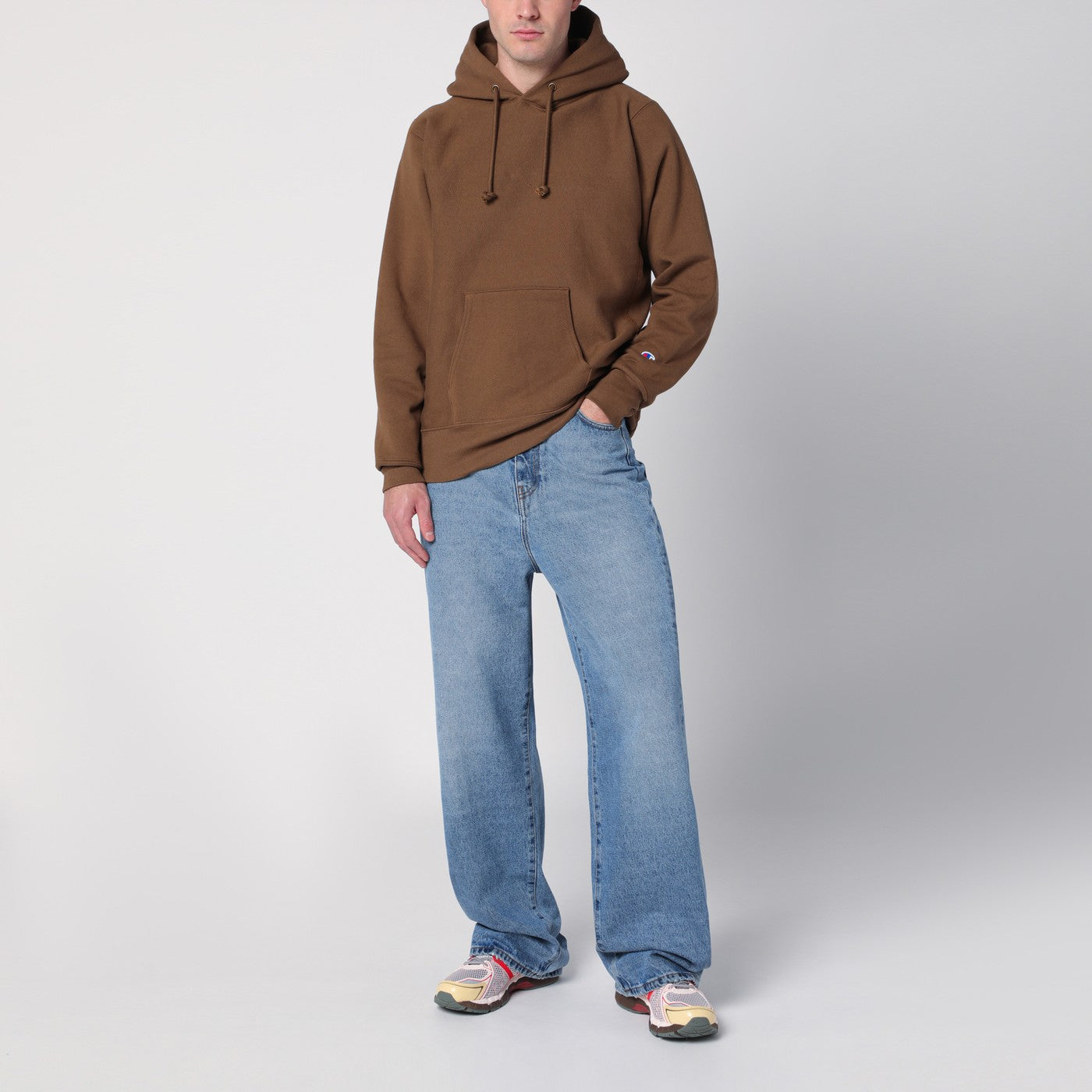 Brown cotton hoodie