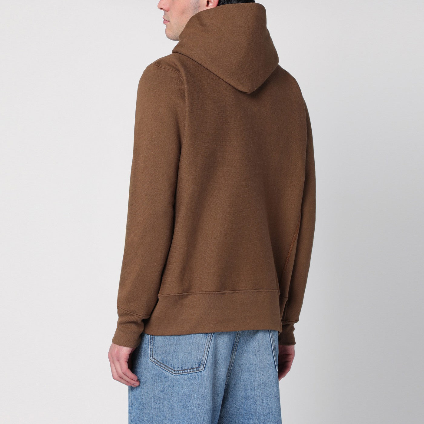 Brown cotton hoodie