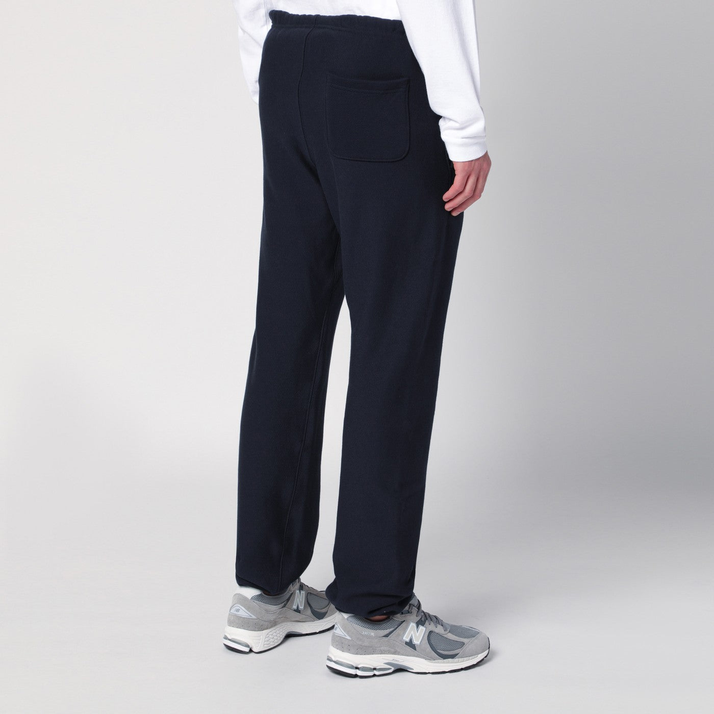 Navy blue cotton jogging trousers