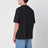 Black cotton crew-neck T-shirt