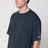 Marinblaues T-Shirt mit Rundhalsausschnitt aus Baumwolle