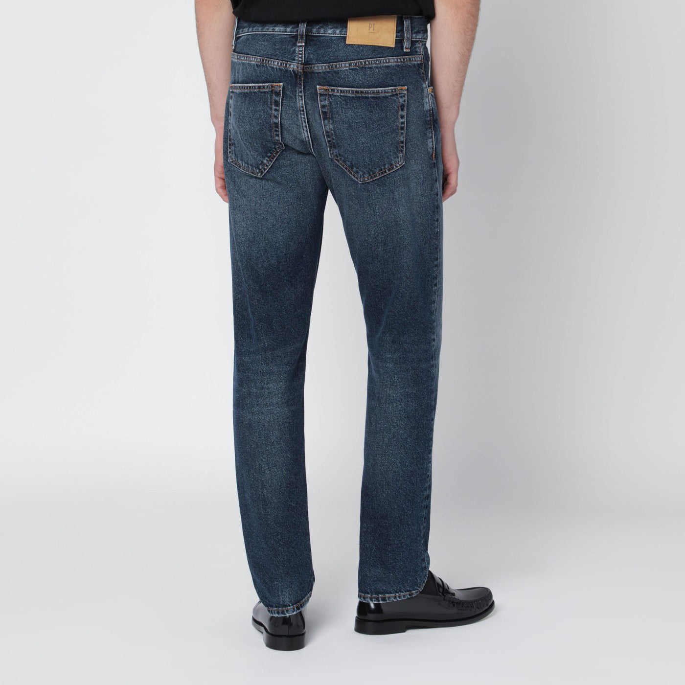Blue washed jeans