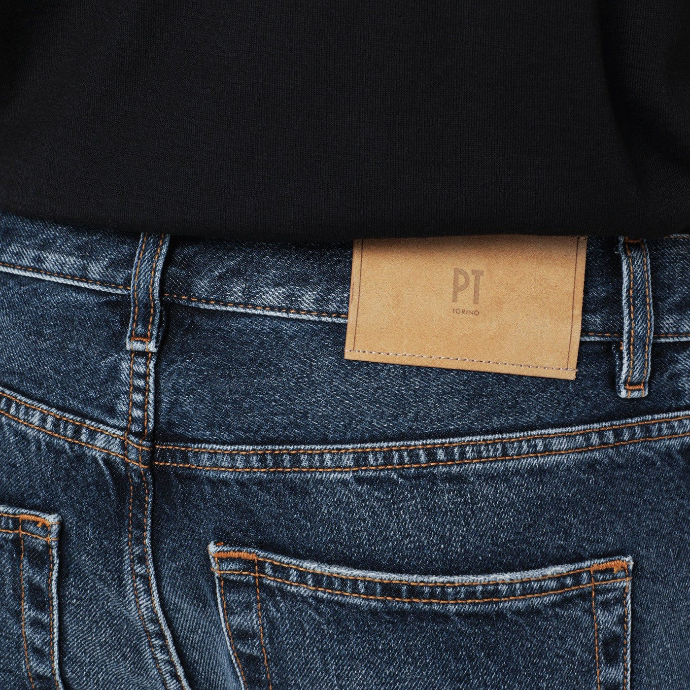 Blue washed jeans