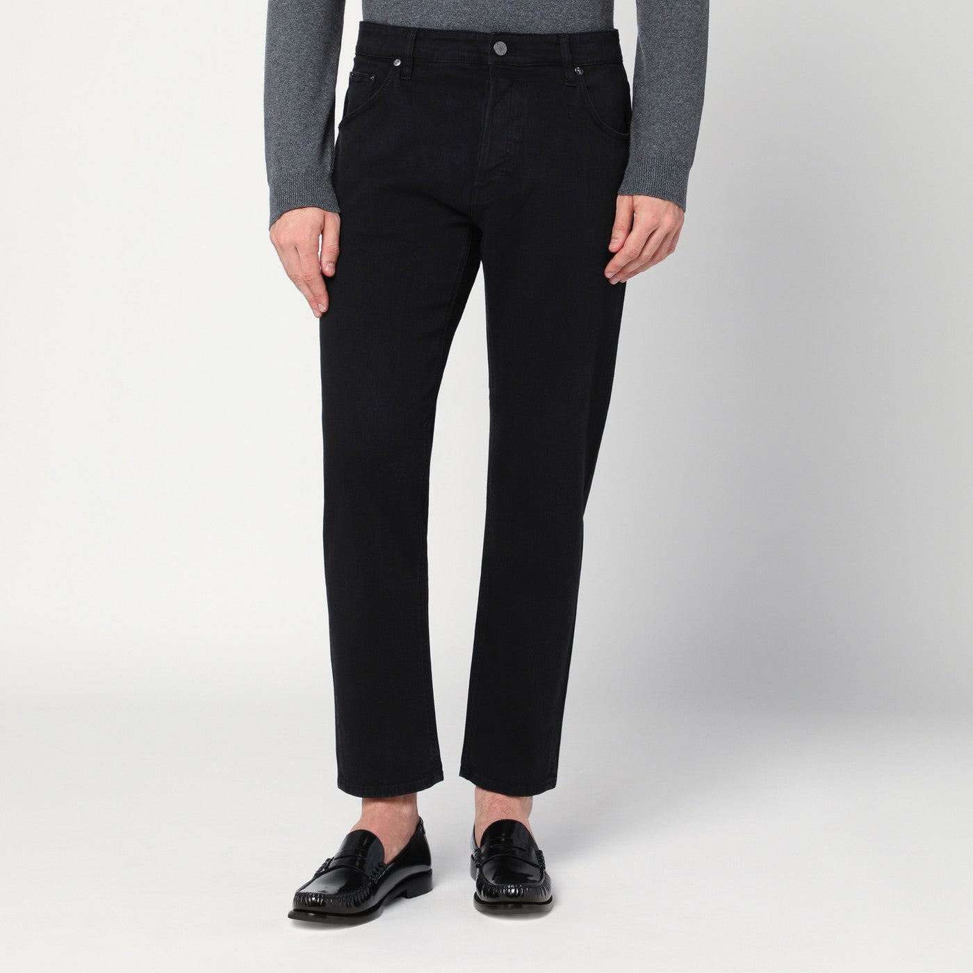 Black cotton trousers