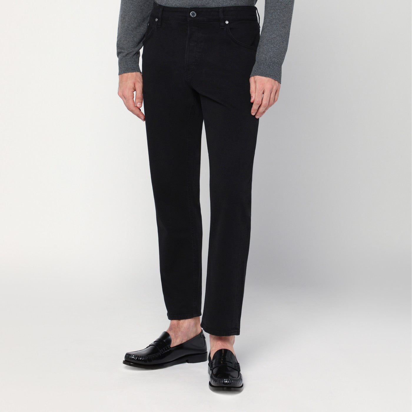 Black cotton trousers