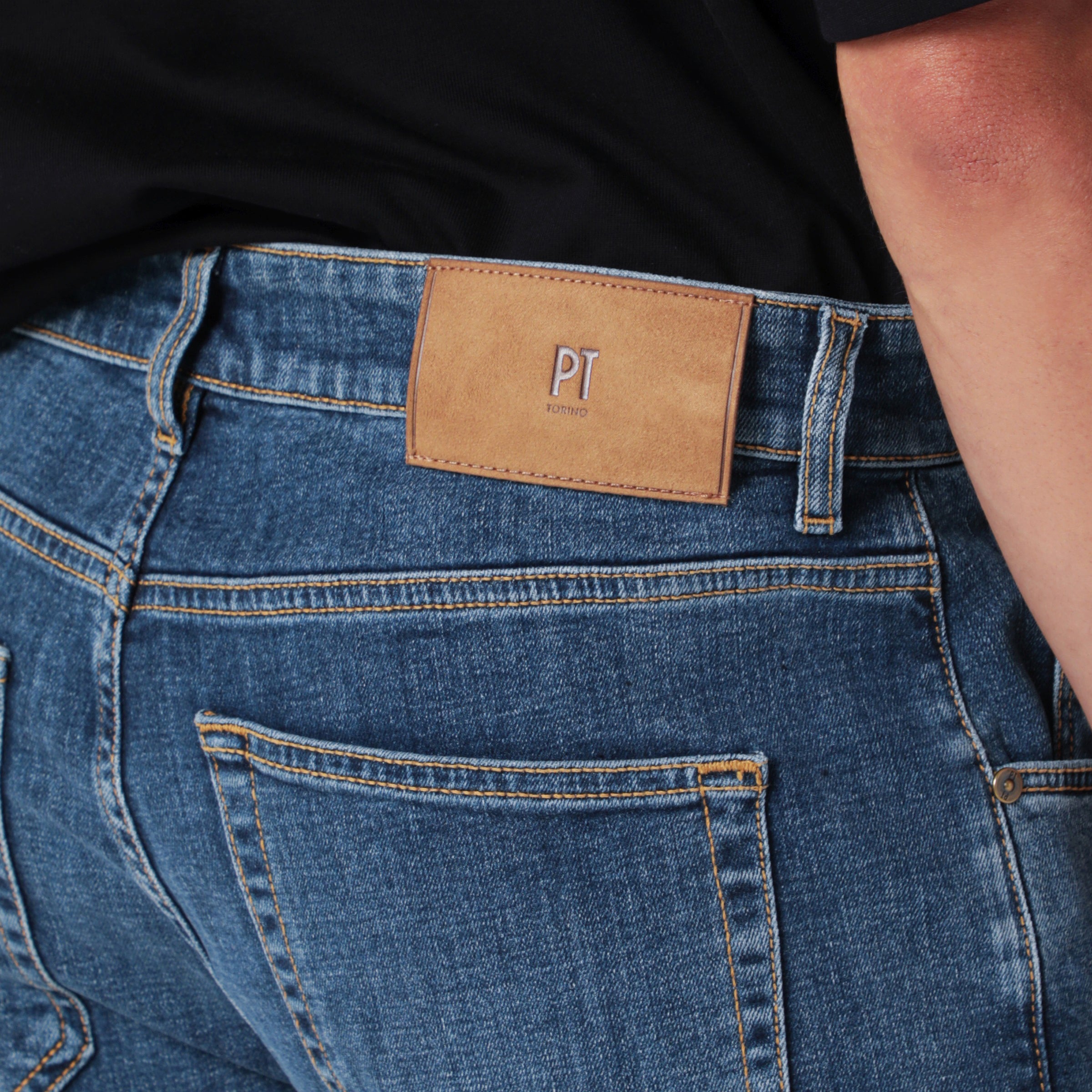 PT Torino Denim Reggae blue tapered cotton jeans | TheDoubleF