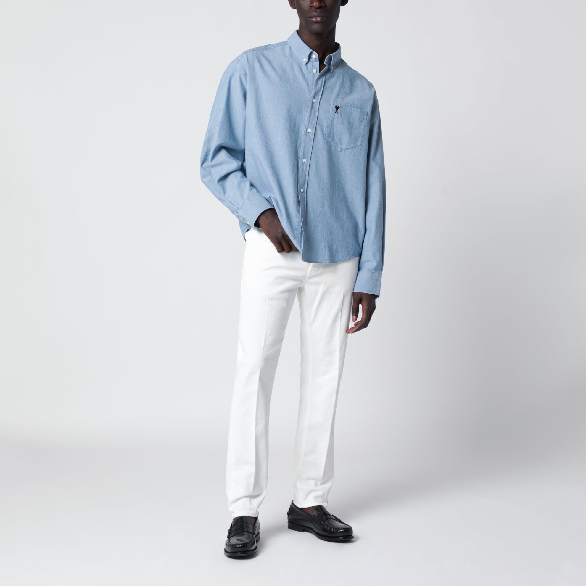Pantaloni tapered Reggae bianchi