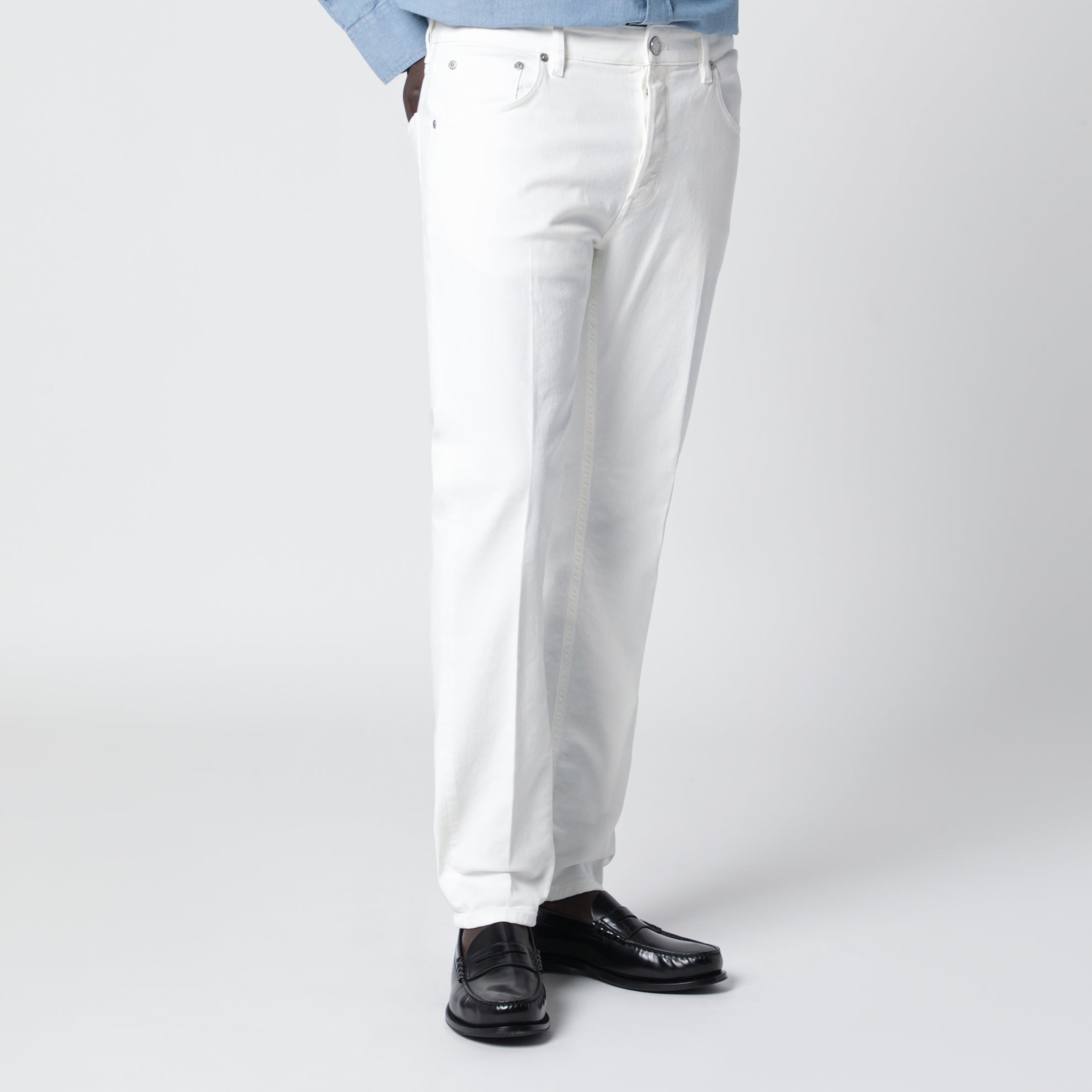 Pantaloni tapered Reggae bianchi