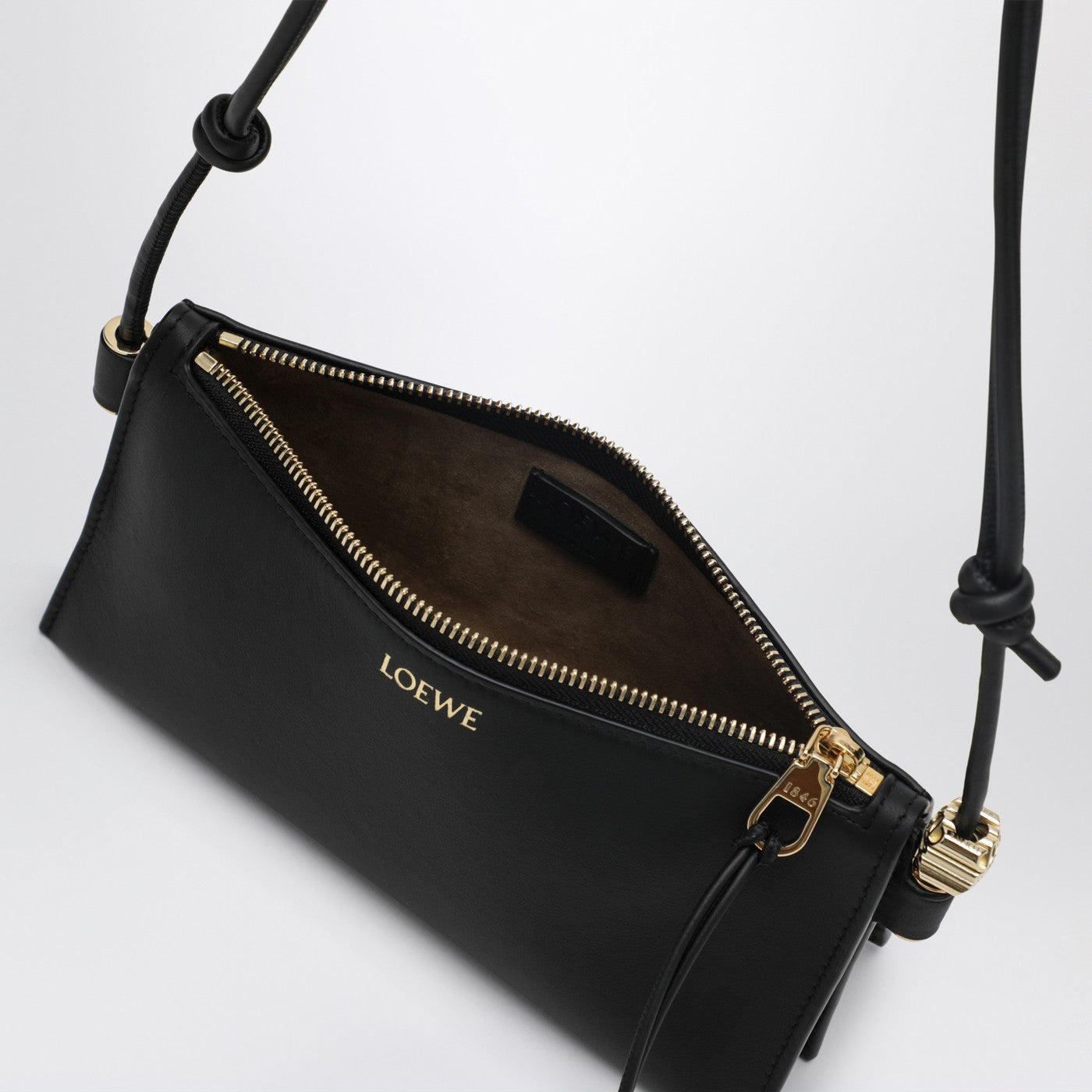 Loewe Joya pouch in black calf nappa leather | TheDoubleF