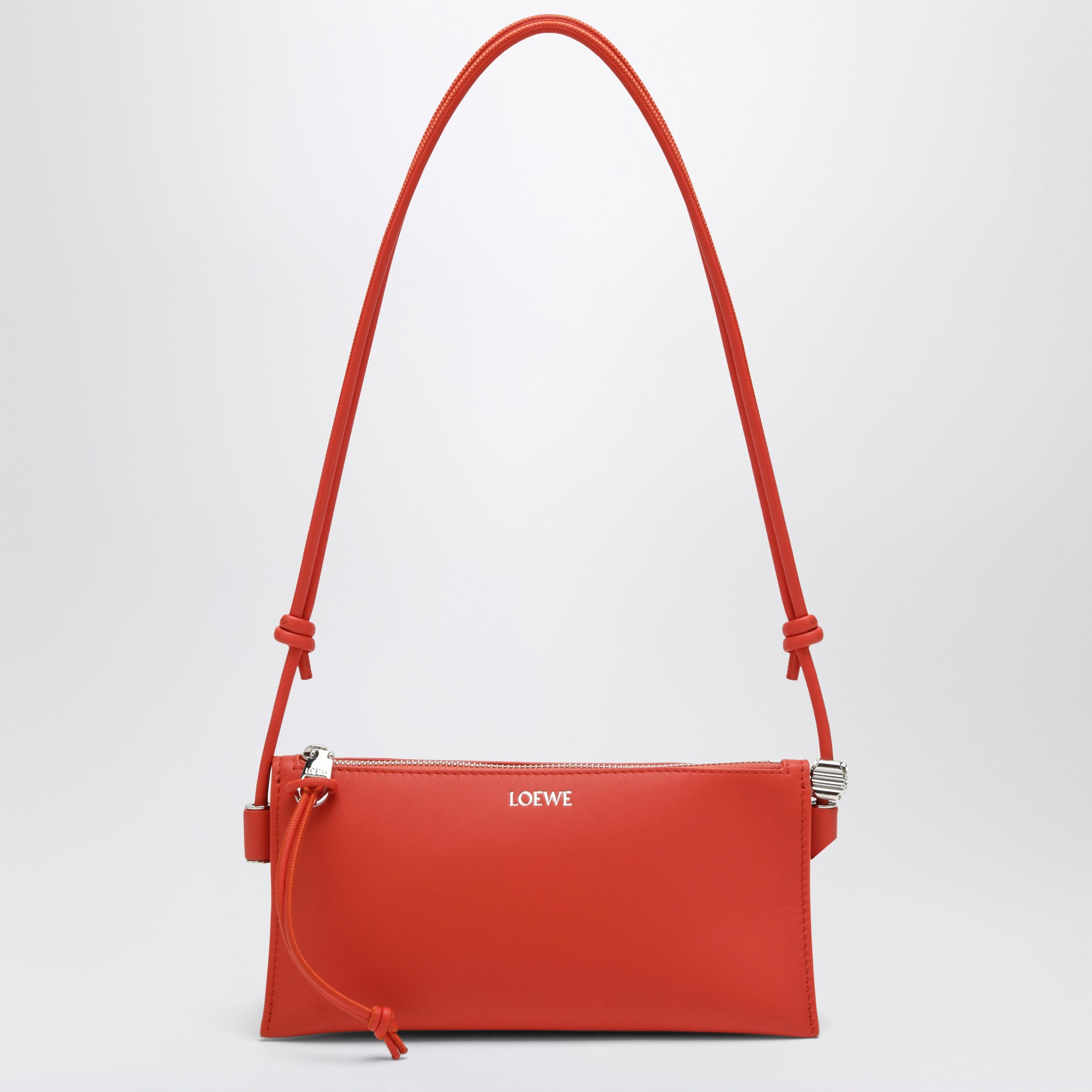 Pochette Joya in nappa di vitello arancione