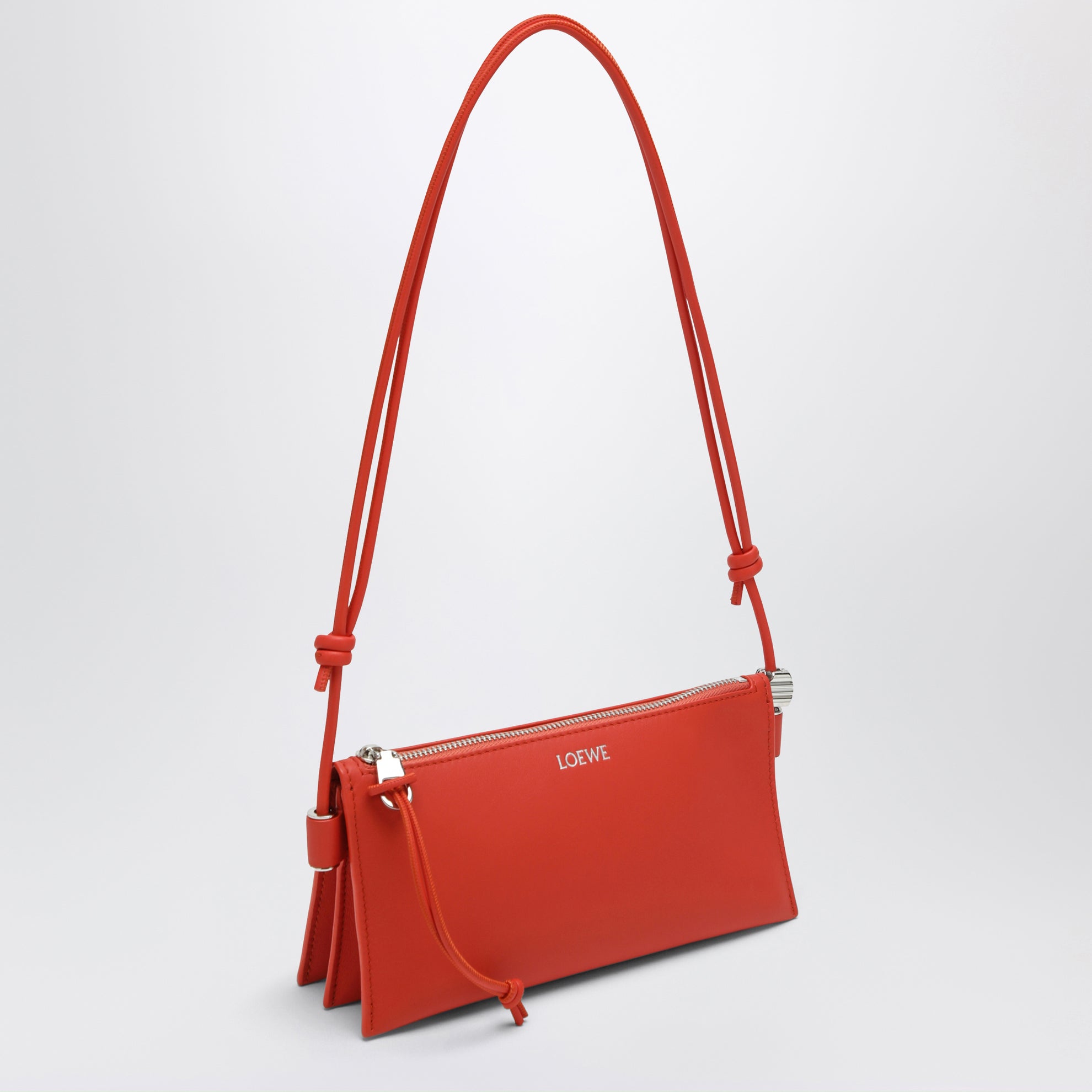 Pochette Joya in nappa di vitello arancione