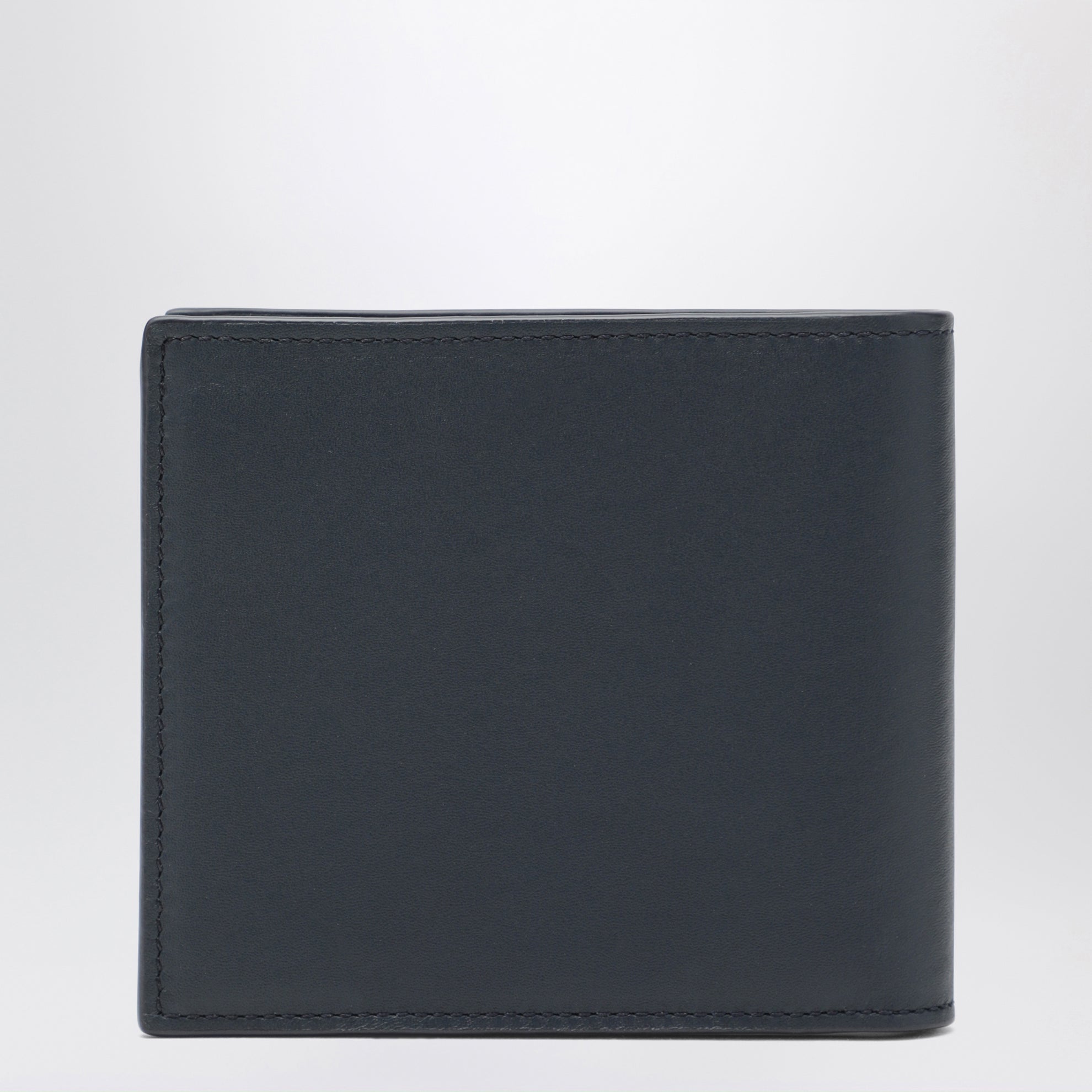 Flag bifold wallet in Deep Navy Blue / Royal Azure leather