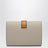 Small vertical wallet in Light Oat / Honey grained leather